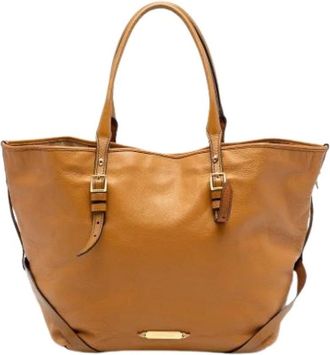 Burberry Pre-owned Tote Bags, female, Brown, Size: ONE SIZE Pre-owned Salisbury Tote
