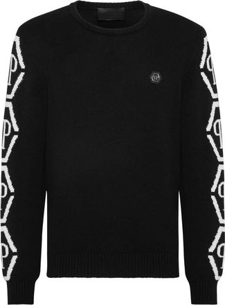 Philipp Plein Heren, Truien, Zwart, Maat: 4XL