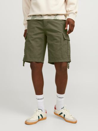 Jack & Jones Cargoshorts JACK & JONES JPSTCOLE BARKLEY JJCARGO SHORTS SN, Herren, Gr. XS, N-Gr, gr&uuml;n (olive night), Web, Obermaterial: 100% Baumwolle, unifarben, B