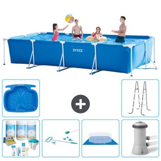 Intex Piscina Con Estructura Rectangular - 450x220x84 Cm - 7-piezas S20852