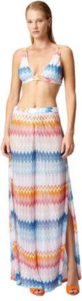Missoni Classic Trousers In A Viscose Blend Zig Zag Lamé in Multicoloured at Nordstrom, Size 42 It