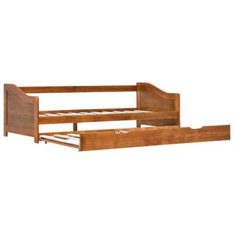 vidaXL Estructura Sof&aacute; Cama Extra&iacute;ble Sin Colch&oacute;n Marr&oacute;n Miel 90x200cm Vidaxl