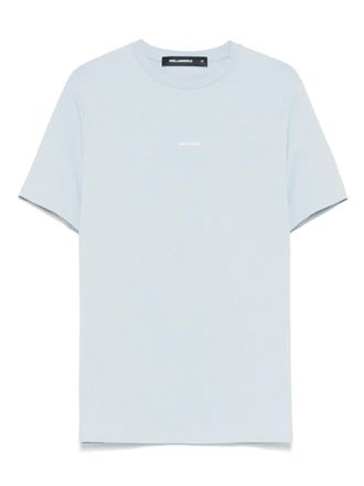 Karl Lagerfeld T-shirt van katoenblend - Blauw