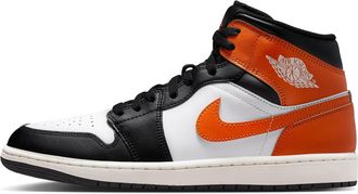 Air Jordan Mens Jordan 1 Mid Black Toe Starfish