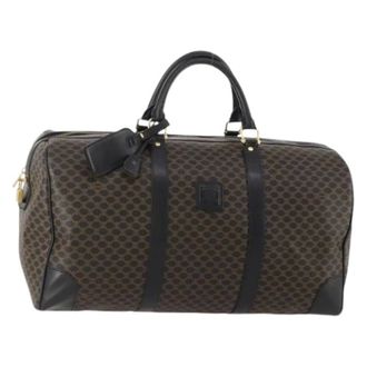 Celine Pre-owned Canvas Boston Bag - unisex - Celine Vintage - Vintage Weekend Bags - Black - ONE SIZE - Pre-owned