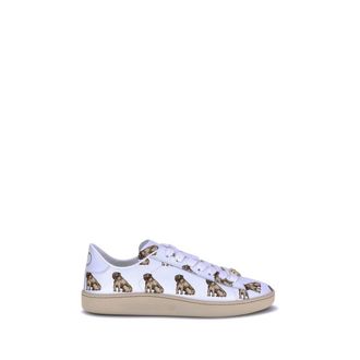 Valentino Garavani White Calf Leather Bos Taurus Low Top Womens Sneakers