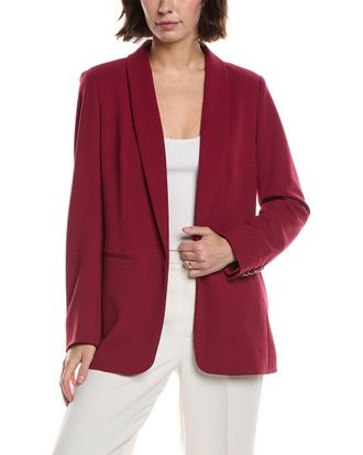 Anne Klein Shall Collar Open Blazer