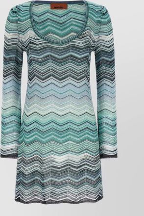 Missoni metallic chevron mini dress
