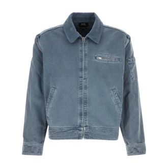 A.P.C. A.p.c., Jassen, Heren, Blauw, XL, Katoen, Alexis Jacket