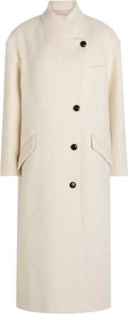 Isabel Marant button-fastening collar coat - Neutrals