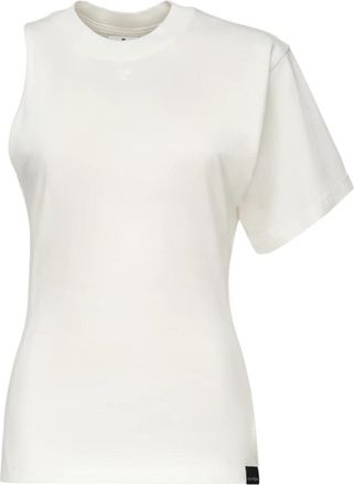 Courr&egrave;ges Witte katoenen T-shirts en polos - Dames - T-shirts - Wit - S - Katoen - Tops