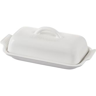 LE CREUSET Heritage Butter Dish in White at Nordstrom
