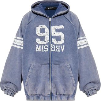 Misbhv Zip-throughs, male, Blue, Size: XS Hooded Sweatshirt
