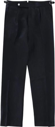 HUGO BOSS Perino Broek - Heren - Nette broeken - Blauw - XL - Katoen - Broeken