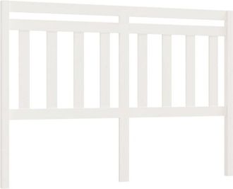 vidaXL Bed Headboard White 140x4x100 cm Solid Wood Pine vidaXL