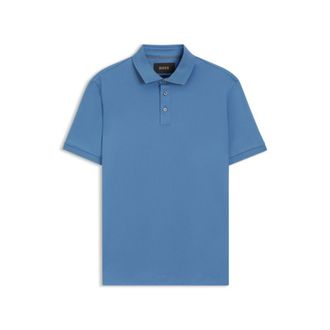 BOSS Regular-fit polo shirt in mercerized Italian cotton