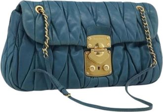 Miu Miu Borsa a spalla Pre-owned - - Pre-owned - Donna - Blu - ONE SIZE