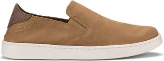 Olukai Womens Pehuea Leather Slip On Sneakers In Sahara/toffee