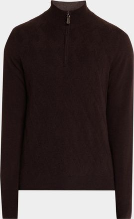 Neiman Marcus Men & apos;s Cross-Stitch Cashmere Sweater