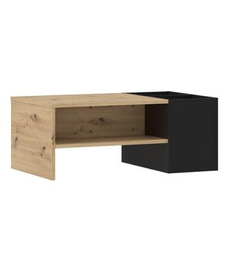 Home Heavenly Mesa centro con macetero integrado en roble artisan y negro