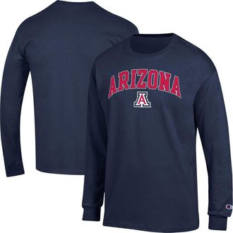 Champion Mens Champion Navy Arizona Wildcats Arch Over Logo Long Sleeve T-Shirt at Nordstrom, Size Xx-Large