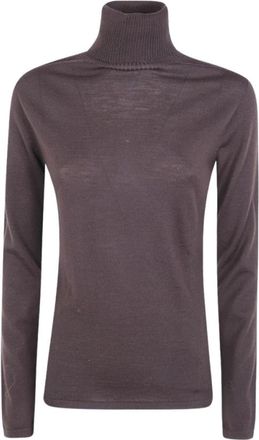 D.exterior Turtleneck Trui - Dames - Coltruien - Bruin - L - Wol - Truien & Vesten