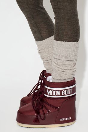 Moon Boot MB ICON LOW NYLON Snow Boots, Womens, Burgundy