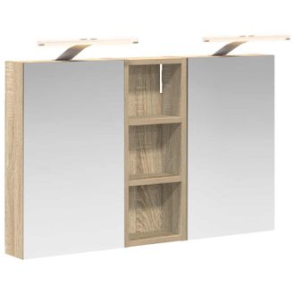 vidaXL Juego De Muebles De Ba&ntilde;o Con Estante 3 Pcs 80 X 10,5 X 50 Cm Vidaxl
