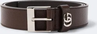 Gucci Double G leather belt