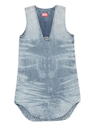 Diesel Abito Smanicato Con Scollo A V-Donna