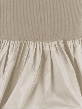 Patou Womens Long Dress Stretch Cotton Blend Beige Main