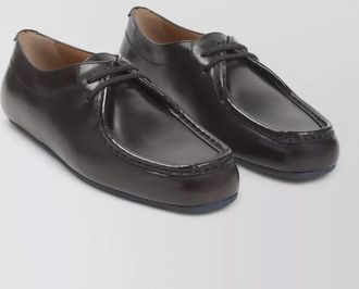 Jil Sander leather lace-up derby shoes