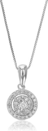 Vir Jewels 1/6 cttw Lab Grown Diamond Composite Pendant Necklace in Sterling Silver with Chain For Women