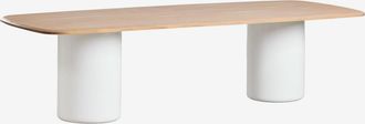 Sklum Mesa De Comedor Rectangular 270x110 Cm En Madera De Acacia Leighton Sklum