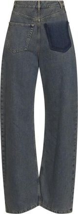 Maison Margiela Back-to-back Deconstructed Jeans - Dames - Loose Fit Jeans - Grijs - W27 - Katoen - Jeans