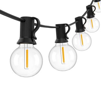 OEM Guirnalda De Luces Led Para Exteriores, 7,6 M, Bombillas Led G40 Para Exteriores, Resistente Al Agua, Ideal Para Patios, Bodas Y Navidad