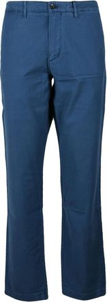 Tommy Hilfiger Relaxed Tapered Cotton-Elastane Trousers with Zip Closure
