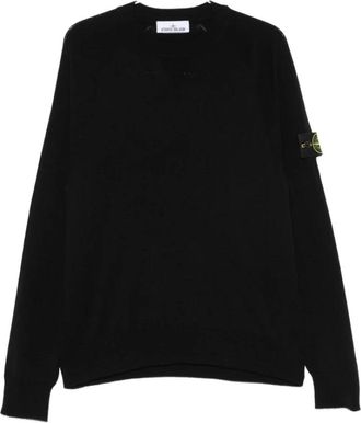 Stone Island Crew Neck Sweater - Heren - Sweatshirts - Zwart - L - Hoodies & sweatvesten