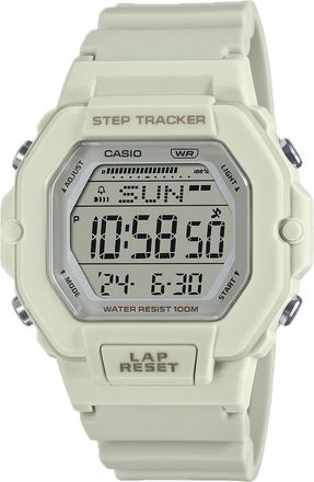 Casio Womens Multi-Function Beige Digital Sport Watch with Gray Dial - LWS-2200H-8AVCF