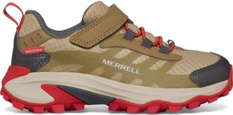 Merrell Moab Speed 2 Low A/C Waterproof Hiking Shoes Khaki 12 Kids