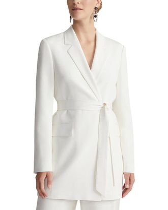Lafayette 148 New York Notch Lapel Silk-Blend Blazer