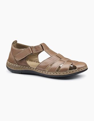 Hotter Womens Sharini Womens Wide Fit Sandals - Brown - Size: 3