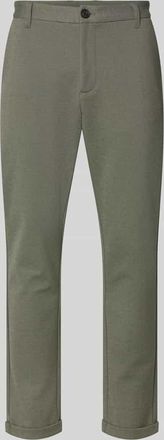 Lindbergh Lindbergh Cropped Hose mit Eingrifftaschen in Oliv, Gr&ouml;&szlig;e XXXL