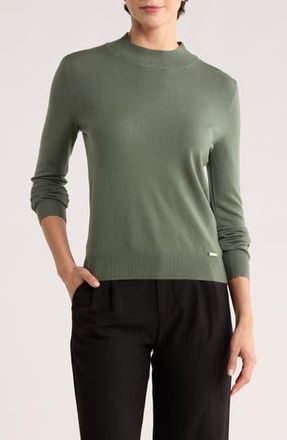 T Tahari Mock Neck Sweater in Smokey Sage at Nordstrom Rack, Size Medium