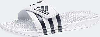 adidas Badesandale ADIDAS SPORTSWEAR ADISSAGE BADESCHLAPPEN, Damen, Gr. 44,5, schwarz-weiss (cloud wei&szlig;, core schwarz, cloud wei&szlig;), Synthetik, Schuhe Badesan
