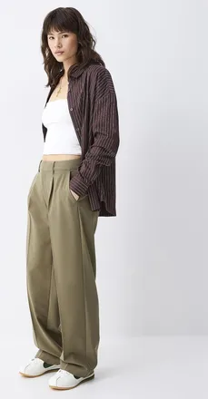 Twik Womens Solid straight dress pant