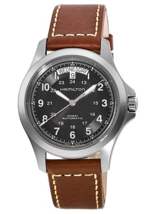 Hamilton Khaki Field King Auto Day-Date Black Dial Mens Watch H64455533