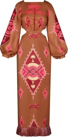 Johanna Ortiz Abito Beautiful Horizon - Marrone