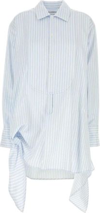 J.W.Anderson Geborduurd Katoenen Jurk - Dames - Jurken - Blauw - Maat: 2XS Katoen