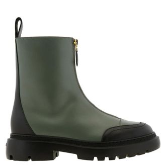 Bally Giuli Leather Zipped Ankle Boots, Brand Size 40 ( US Size 9.5 )